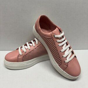 MIZ MOOZ LEATHER CASUAL LACE UP PERFORETED SNEAKERS PEACH 37EU / 7US S-04